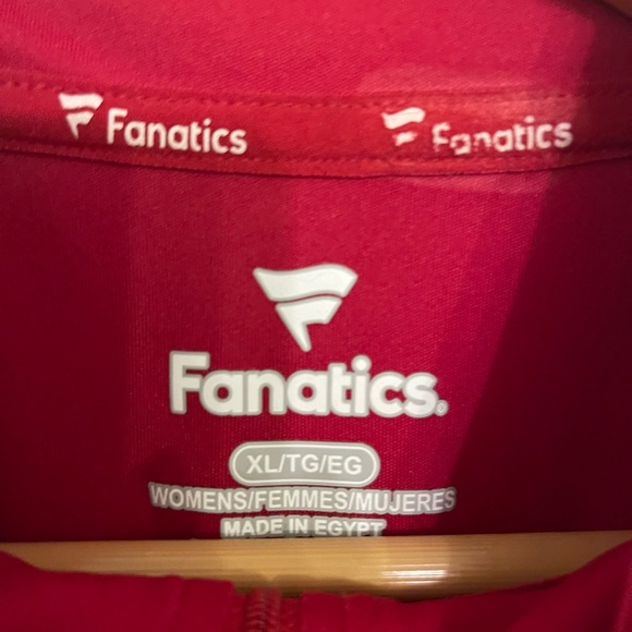 FANTATICS TAMPA BAY BUCCANEERS red white quarter 1/4 zip extra large XL - Picture 4 of 4